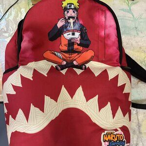 Naruto Ramen Limited Edition Sprayground Backpack Red 2010 Shark